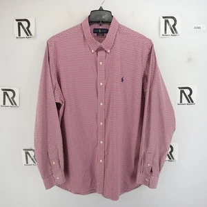 Men Polo Ralph Lauren Classic Fit Performance Dress Shirt Size 2XL XXL Red Check - Picture 1 of 8