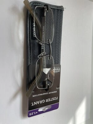 New In Pack Mens 1.25 Foster Grant Reading Glasses - Image 1 of 3