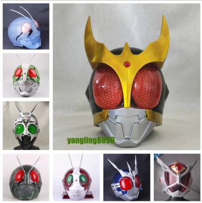 Kamen Rider Cosplay 1:1 Wearable Helmet Resin Masked Rider Mask +Led Eyes Figure - Image 1 of 4