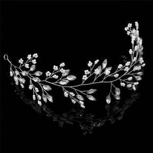 Crystal Stirnbänder Hochzeit Diademe Kronen Braut Haarschmuck Hot ZP BCABY W $r - Bild 1 von 5