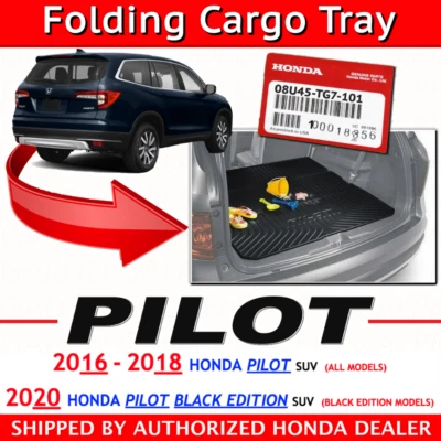 🔥Genuine OEM Honda Pilot Folding Cargo Mat (2016 - 2018 & 2020)  Tray (TG7-101) Foto 1 de 4