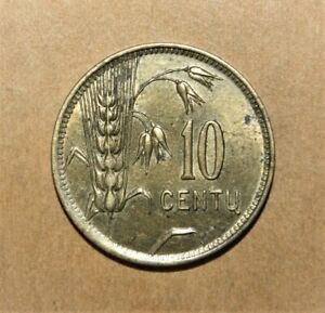 Lithuania 10 Centu 1925 Uncirculated Coin