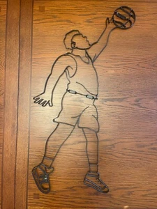 Basketballspieler SILHOUETTE METALLKUNST WANDDEKO - Bild 1 von 17