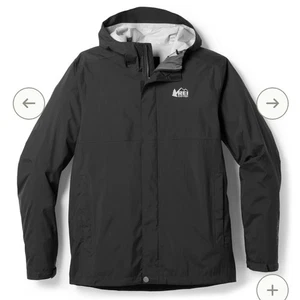 REI Co-op Rainier Peak 2.5L Ripstop Rain Jacket Men’s Size MEDIUM TALL Black - Picture 1 of 16
