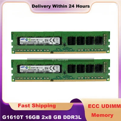 Per HP ProLiant Microserver Gen8 G1610T 16 GB 2x8 GB DDR3L ECC UDIMM memoria RAM - Immagine 1 di 4