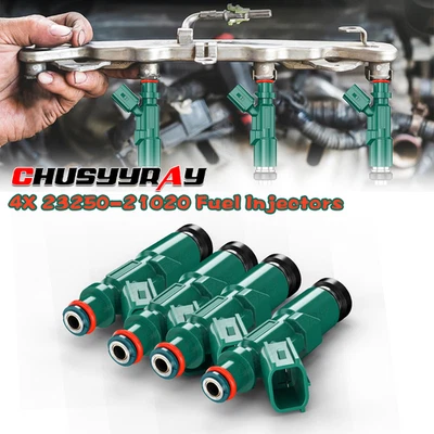 Inyectores de combustible Fit 2000-2004 Toyota Echo 1,5 L 23250-21020 nuevos 4 piezas Foto 1 de 4