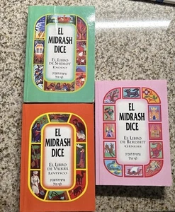 El Midrash Dice Completo, 3 Tomos (Tora / Biblia) (en Español) paberback mini - Picture 1 of 11