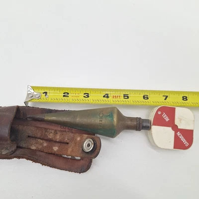 Carrete Gammon de colección plomada herramienta topográfica de construcción hecha en EE. UU. Foto 1 de 4