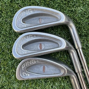 Ping Eye Karsten Lot 4 7 & 8 Irons Cat Eye Red Dot Golf Regular Flex - Picture 1 of 11