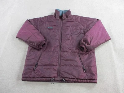 Columbia Jacket Mens XL Purple Reversible Full Zip Puffer Coat Outdoors Winter - Image 1 of 4