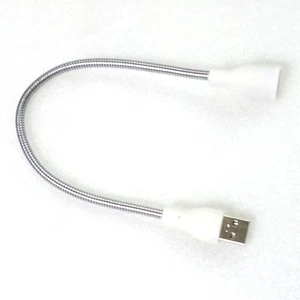 USB Male to Female Extension Cable LED Light Adapter Metal Hose for PC Notebook - Imagen 1 de 4