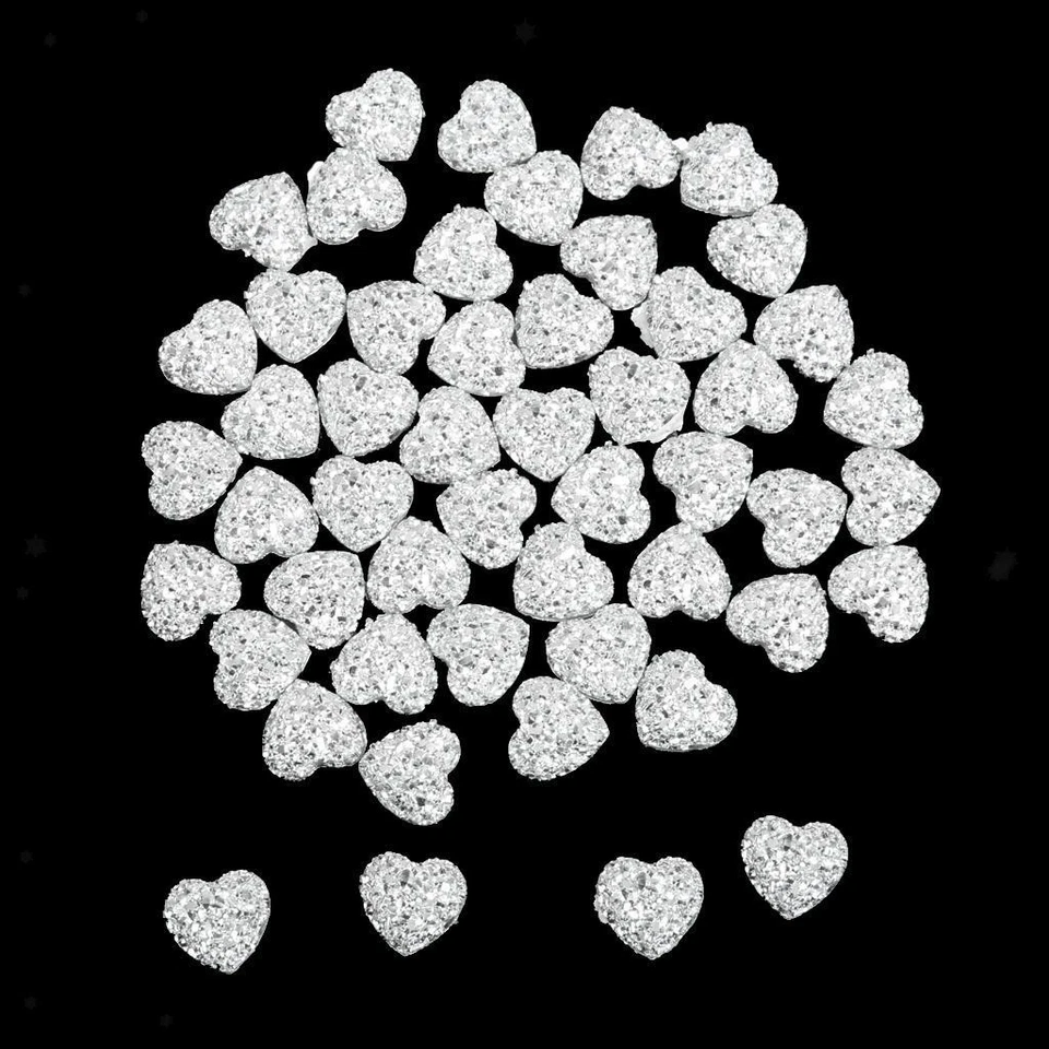 50 x Mixed Resin Flatback Embellishments, Scrapbooking, Jewelry Making, DIY - image 1 of 1