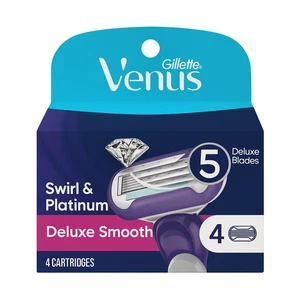 Gillette Venus Swirl & Platinum Deluxe Smooth 4ct 1 confezione nuova - Foto 1 di 2