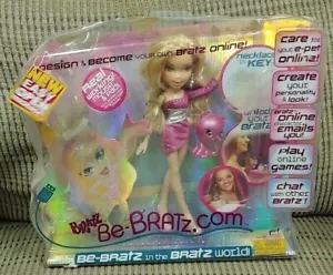 Bratz Doll BE-BRATZ.COM Chloe New, open package missing USB necklace + Mouse,Pad - Picture 1 of 5