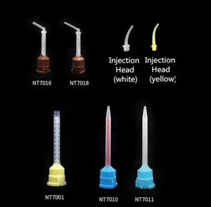 Puntas de mezcla de impresión dental desechables de goma de silicona 50 un. 10 modelos - Imagen 1 de 34