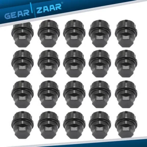 9593028 Black 20PCS Wheel Nut Cover Replaces GM fits Buick Chevy GMC Pontia* - Picture 1 of 15