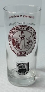 RARO Alabama Crimson Tide National Championships 1925-1992 Glass Football 125th - Imagen 1 de 12