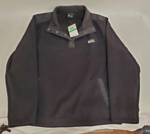 Chaqueta Sudadera Spyder Para Hombre (SPFGD213-001) Medio Snap Talla Grande, Negra - Imagen 1 de 5