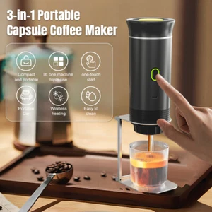 3 in 1 Portable Coffee Maker Espresso Machine for Car Coffee Maker Travel Nano - Picture 1 of 11
