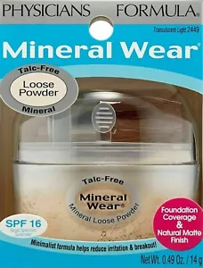 Physicians Formula Mineral Wear Talc-Free Loose Powder, Translucent Light, #2449 - Picture 1 of 2