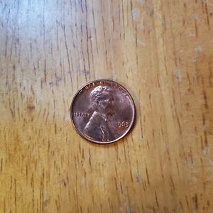 1963 Lincoln Memorial Penny No Mint Mark L Error RARE US COIN One Cent 1¢ - Picture 1 of 3