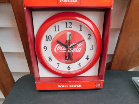 NEW Coca-Cola  RETRO ALARM CLOCK With Original Box Berger (Quartz) Cover