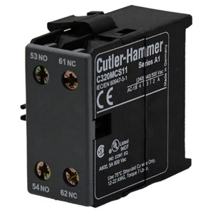 C320MCS11 Cutler Hammer 1NO-1NC Side Auxiliary Contact -SA - Picture 1 of 2