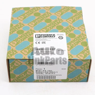New Phoenix Contact MINI-PS-100-240AC/2X15DC/1 switching power supply 2938743 - Image 1 of 4