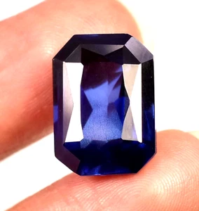 Natural 14.60 Ct Royal Blue Kashmiri Sapphire Lovely Loose Gemstone - Picture 1 of 4