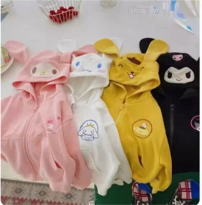 Abrigo para niños Melody Kuromi Cinnamoroll Niñas Sudadera con capucha Chaqueta Niños Foto 1 de 4