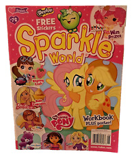 Sparkle World Workbook Plus Poster ~ July/August 2016 Barbie & My Little Pony