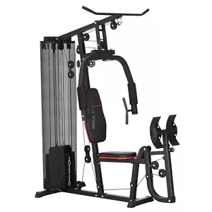 Weights Machine Multi Gym 45kg Stack Compact Home Gym Leg Press Body Training UK - Picture 1 of 12