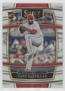 2022 Panini Select Concourse White Prizm /50 Tony Santillan #4 Rookie RC