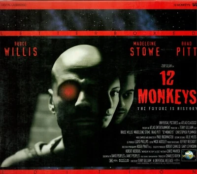 12 Monkeys Laserdisc 1996 Terry Gilliam Brad Pitt Madeline Stowe Sci-fi Foto 1 de 2