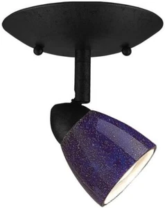 Cal Lighting SL-954-1-BS/MWH Spot Light w/ Mesh White Shades, Brush Steel Finish - Picture 1 of 1