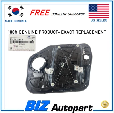 GENUINE Window Regulator LEFT DRIVER LH for 2016-2021 Hyundai Tucson 82471-D3011 - Image 1 of 4