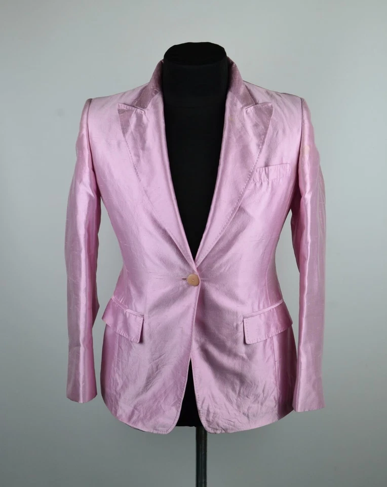 Blazer mujer Max Mara de un botón 100 % seda Foto 1 de 4