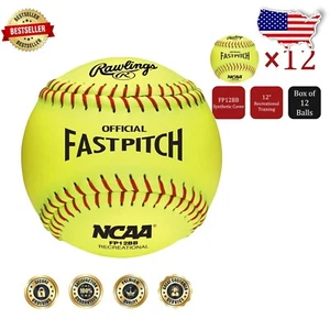 Official NCAA Composite Fastpitch Softballs - 12 Balls | Durable and Lightweight - Picture 1 of 3