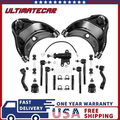 15Pcs Complete Front Suspension Kit For Chevy GMC C1500 C2500 Suburban Tahoe - Image 1 of 4