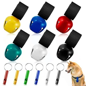 Poen 12 Pcs Bear Bell Set 6 Bear Bell with Magnetic Silencer 6 Loud Whistles ... - Picture 1 of 6