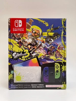 Nintendo Switch Konsole Splatoon 3 Limited Edition OLED Modell 64 GB NEU - Bild 1 von 4
