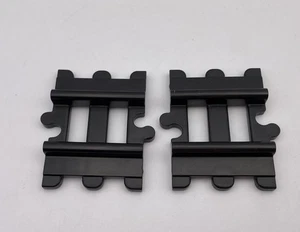 Playmobil Junior 123 Accessories BLACK TRAIN TRACK Connector Short Set of 2 - Picture 1 of 2