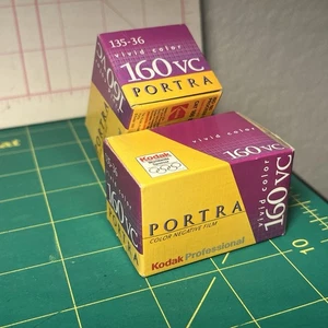 SALE* KODAK PORTRA 2x 160VC 135-136 35mm Color Film NEW Expired 08/2003 NOS VTG - Picture 1 of 10