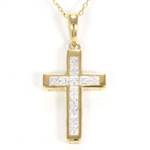 Schmuck 10 Karat Gelbgold Halskette Zirkonia 2,8 g 40 cm kostenloser Versand gebraucht - Bild 1 von 6