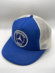 Vintage Mercedes Benz Snapback Hat Mesh Trucker Cap - Picture 1 of 7