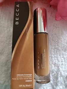 BECCA ULTIMATE COVERAGE 24 HOUR FOUNDATION AMBER- 1 OZ BOXED - Picture 1 of 8