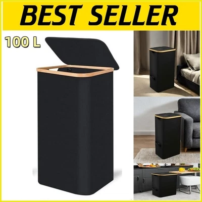 100L Large Oxford Recycling Bin Rubbish Dustbin Recycle Waste Kitchen Outdoor - Image 1 of 4