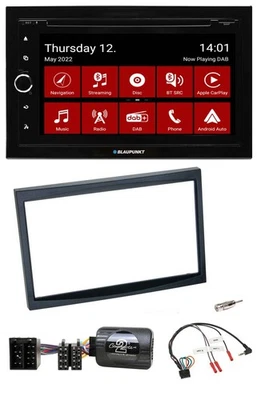 Blaupunkt 2DIN Lenkrad Bluetooth USB TMC DAB Navigation für Citroen C3 C2 Berlin - Bild 1 von 4