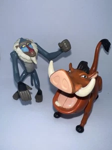 Vintage 1994 Disney's Lion King Pumbaa Warthog & Rafiki Figur Moving Jaw Mattel - Bild 1 von 17