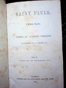 Anthony Trollope / Saint Pauls Magazine 4 Vols.-2-5 1st Edition 1870 - Picture 1 of 3